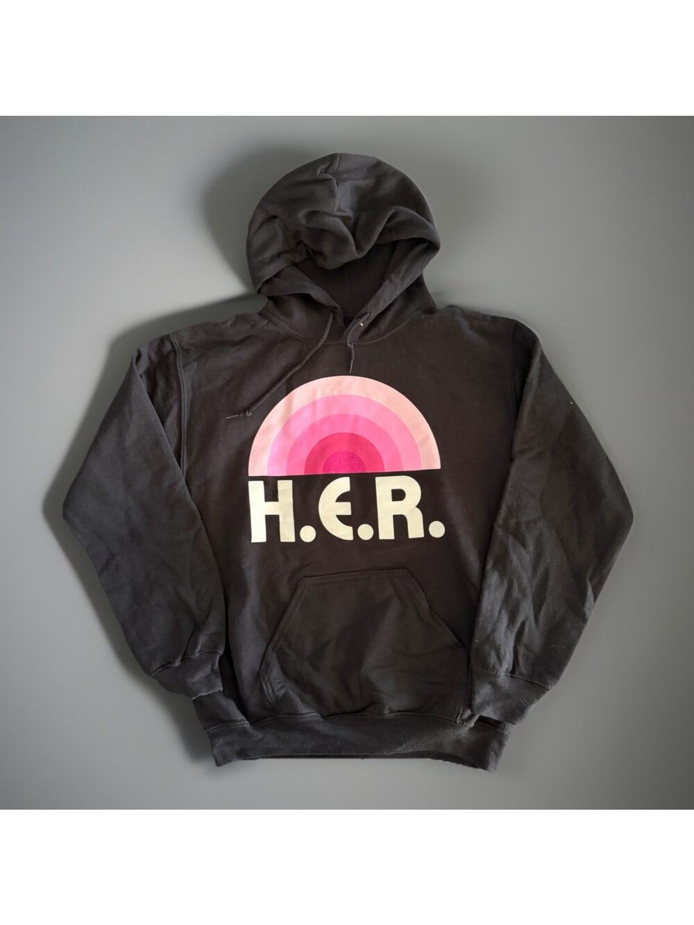 The Thread Shop H.E.R. Hoodie Size Small NWOT Black